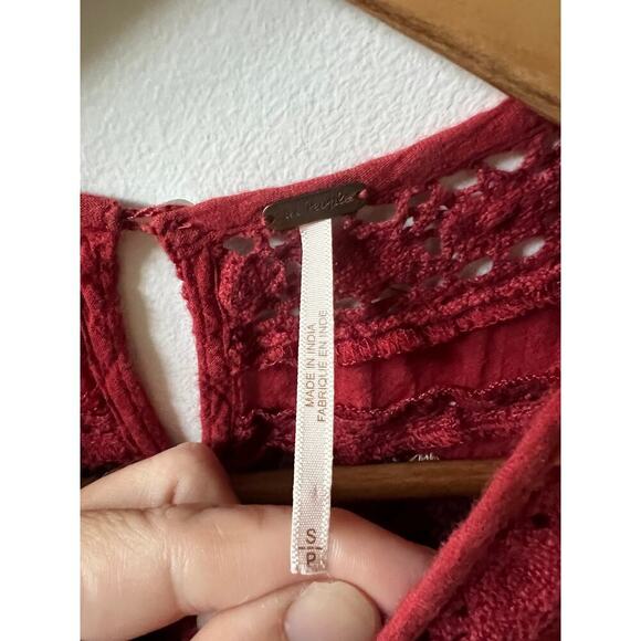 Free People perfectly victorian boho embroidered dress size small - Picture 5 of 7